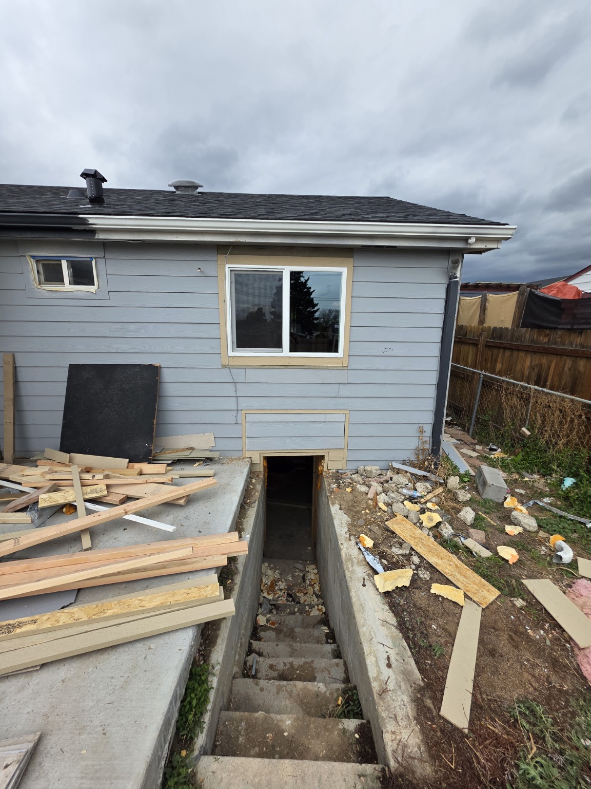 Foundation access before exterior waterproofing repair